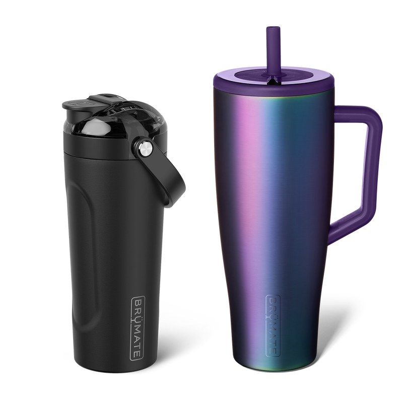 Shake + Glow Bundle | Dark Aura & Matte Black | 40oz/25oz - Bright Choice
