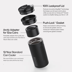 Hopsulator Trio | Onyx Leopard | 12/16oz Standard Cans