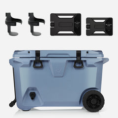 Br Tank 55-Quart Double Drink Holder Cooler Bundle | Denim